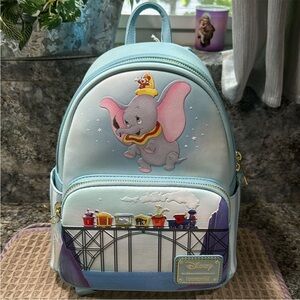 NWT Disney Loungefly Dumbo 80th Anniversary Mini Backpack